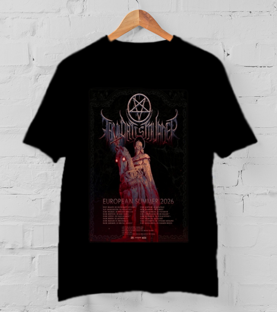 Thy Art Is Murder European Summer 2026 Tour Dark Horseman Symbolism T-Shirt