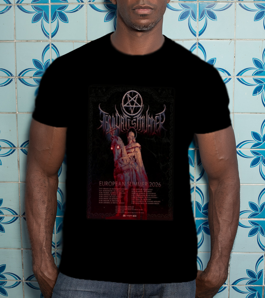 Thy Art Is Murder European Summer 2026 Tour Dark Horseman Symbolism T-Shirt