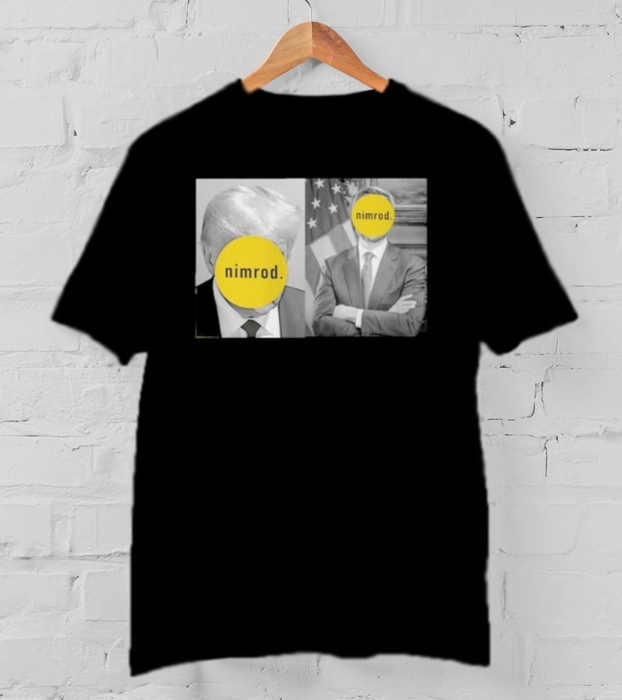 Trump JD Vance Nimrod Yellow Circle Comedy T-Shirt