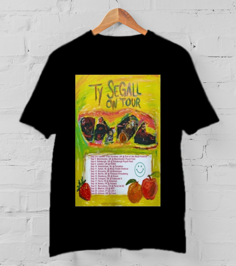 Ty Segall Europe Tour 2026 Larmer Tree Edinburgh Amsterdam Berlin Madrid Athens T-Shirt