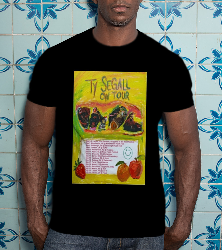 Ty Segall Europe Tour 2026 Larmer Tree Edinburgh Amsterdam Berlin Madrid Athens T-Shirt