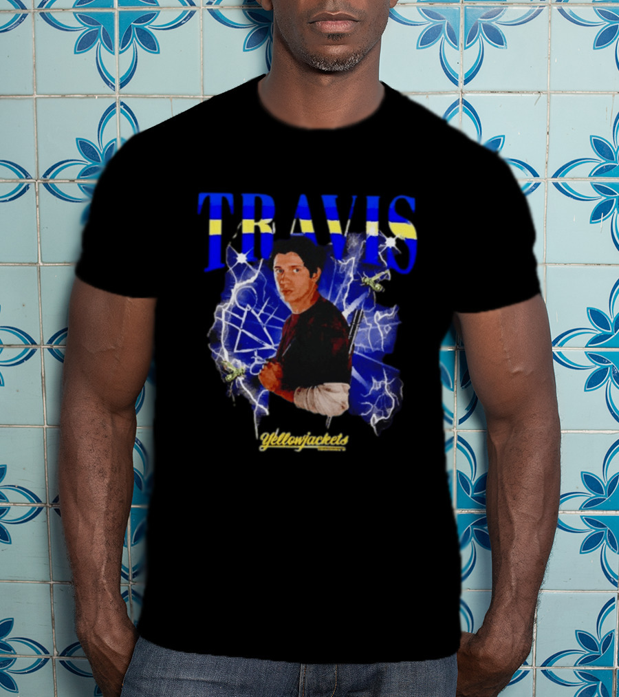 Yellowjackets Travis Martinez Blue Lightning Image T-Shirt