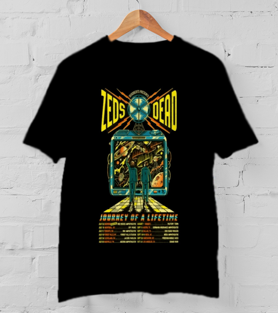 Troncatspresents Zeds Dead Journey Of A Lifetime Tour 2026 Red Rocks Amphitheatre Morrison T-Shirt