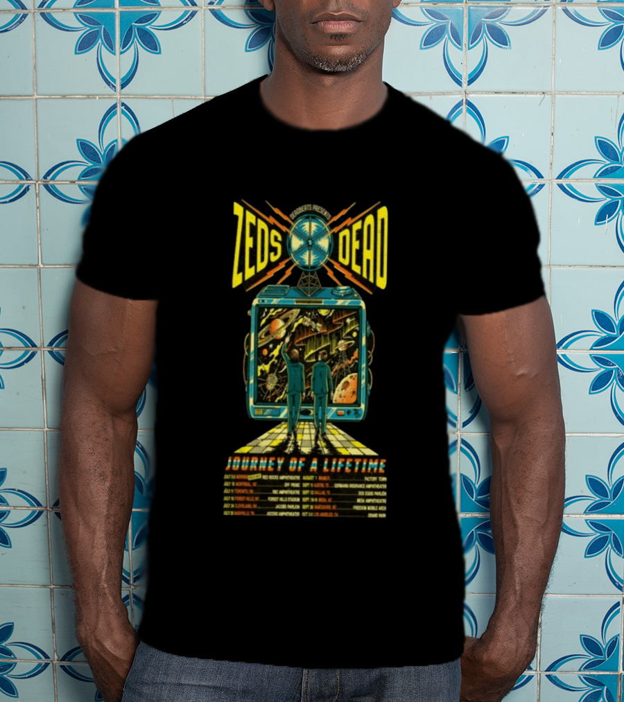 Troncatspresents Zeds Dead Journey Of A Lifetime Tour 2026 Red Rocks Amphitheatre Morrison T-Shirt