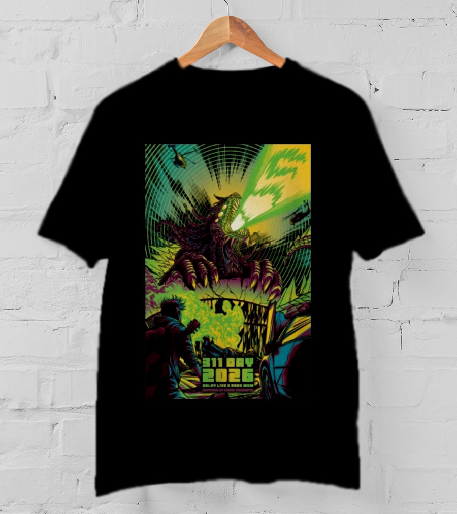 311 Day 2026 Dolby Live At Park MGM Las Vegas NV Alien Monster Art Helicopters T-Shirt