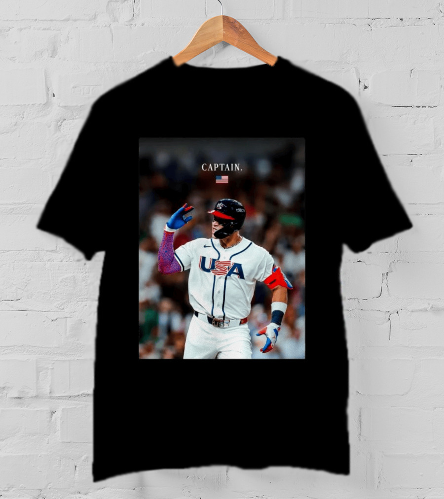 Aaron Judge Captain USA Team 2026 World Baseball T-Shirt