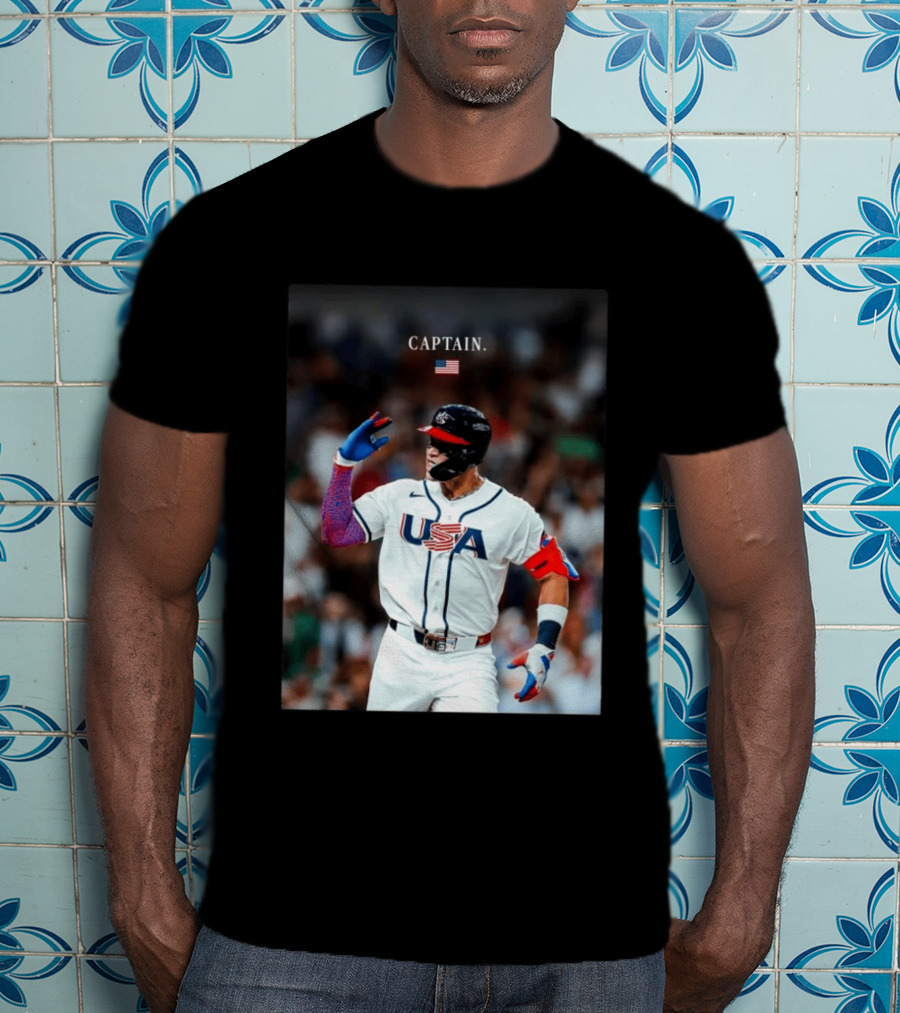 Aaron Judge Captain USA Team 2026 World Baseball T-Shirt