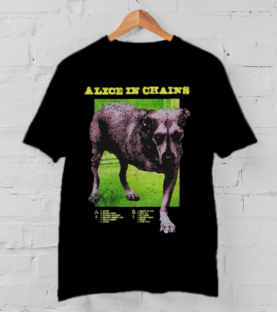 Alice In Chains Tripod Album Cover Art Dog Image T-Shirt