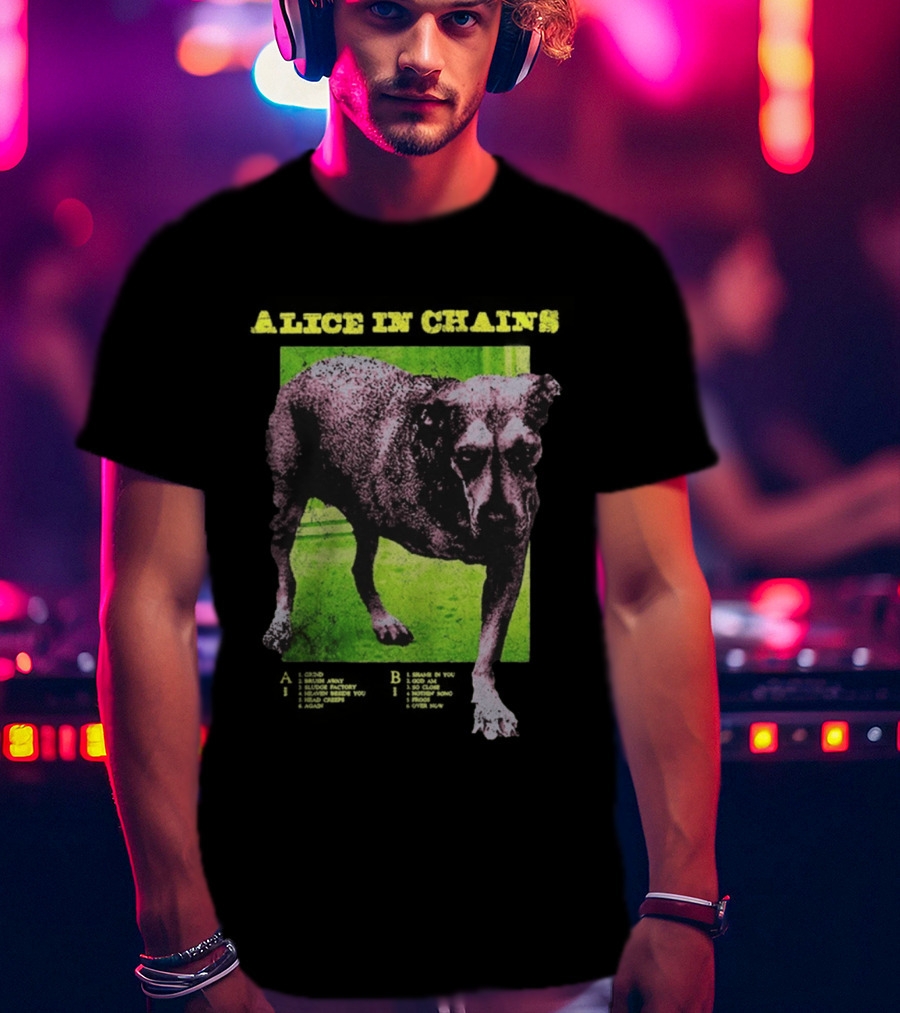 Alice In Chains Tripod Album Cover Art Dog Image T-Shirt