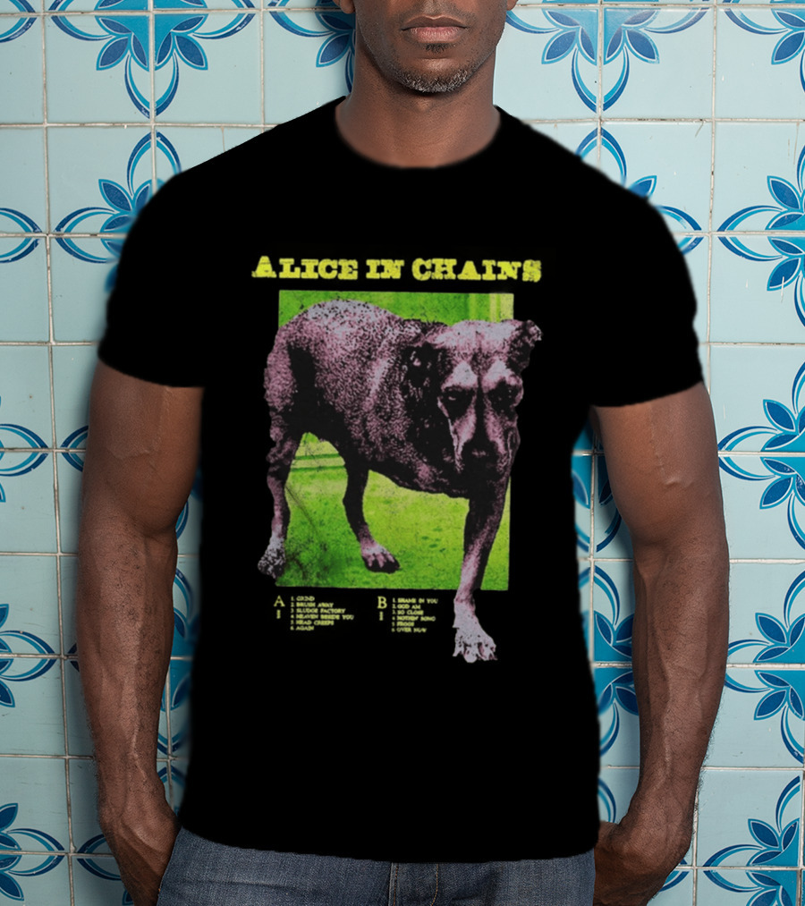 Alice In Chains Tripod Album Cover Art Dog Image T-Shirt