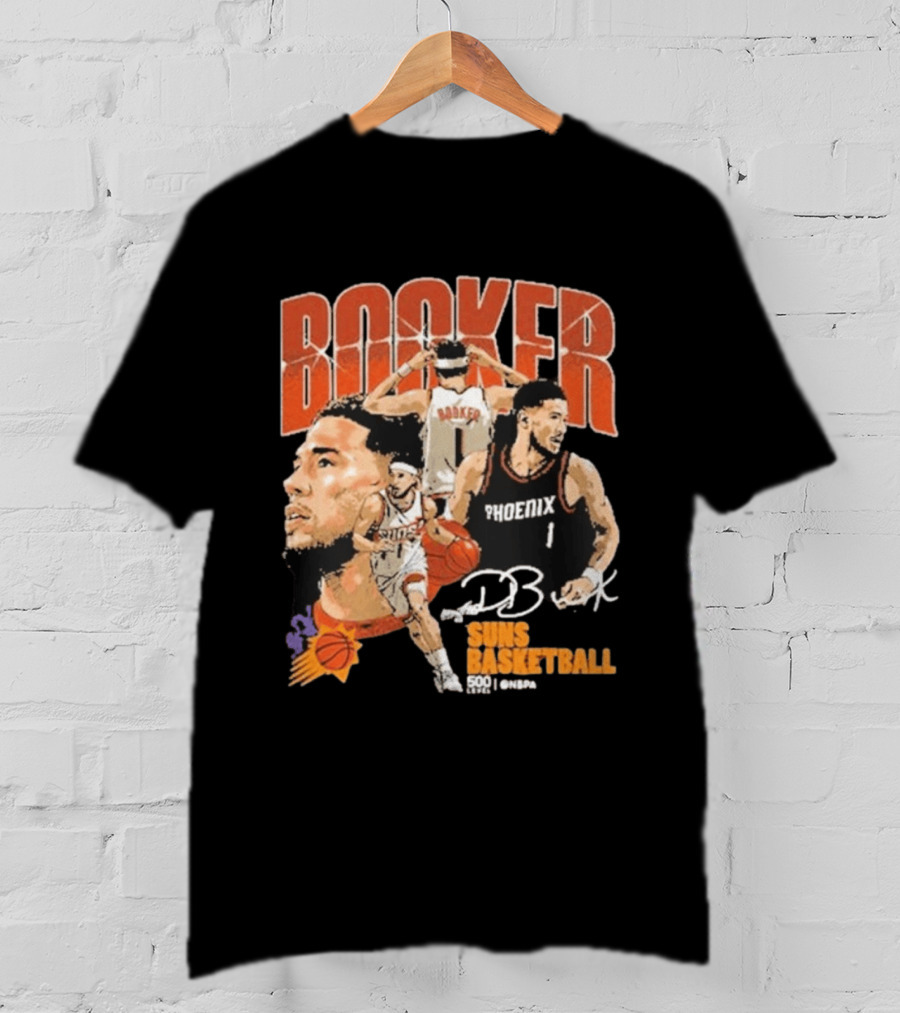 Booker Suns Basketball Phoenix 500 Career Games T-Shirt
