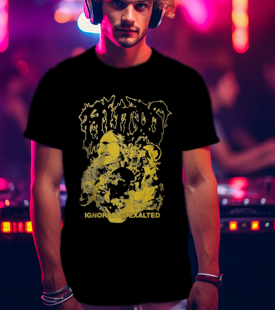 Fluids Ignorance Exalted Abstract Golden T-Shirt