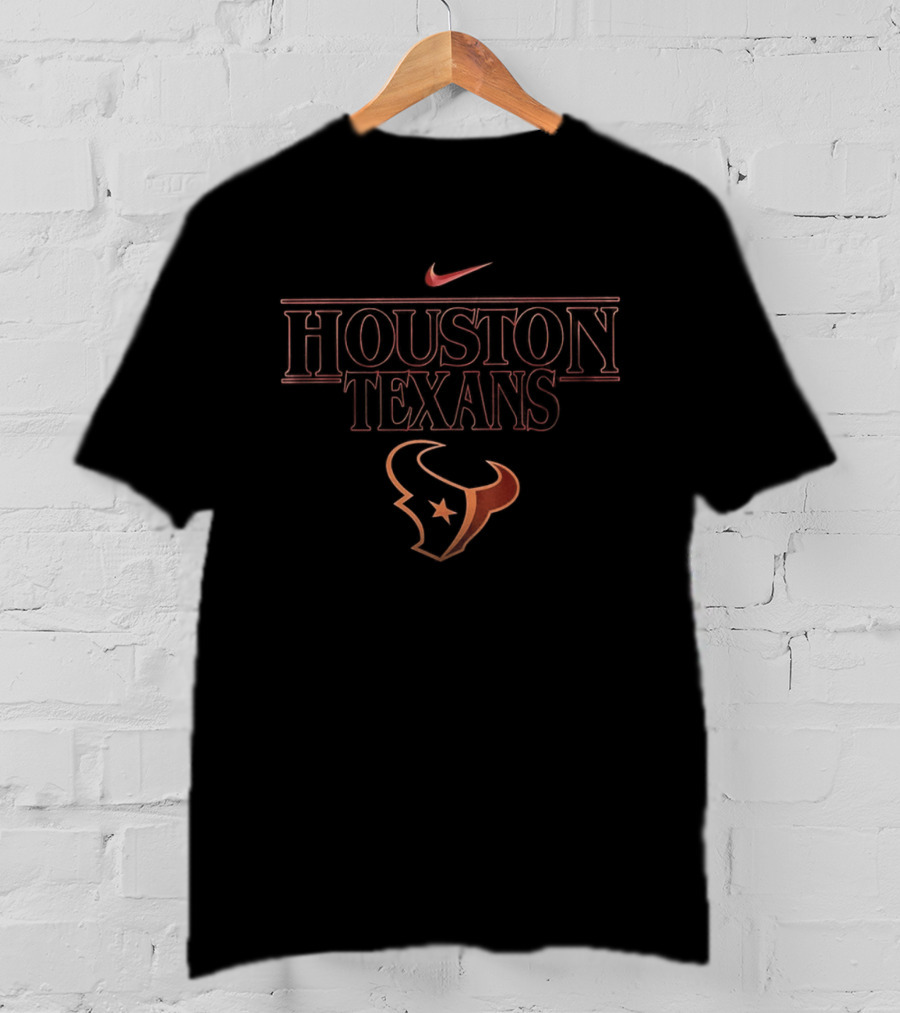 Houston Texans Stranger Things Crossover 2025 Adventure Nike T-Shirt