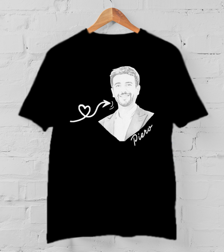 Piero Barone Il Volo Love Heart Men's Fashion Red T-Shirt