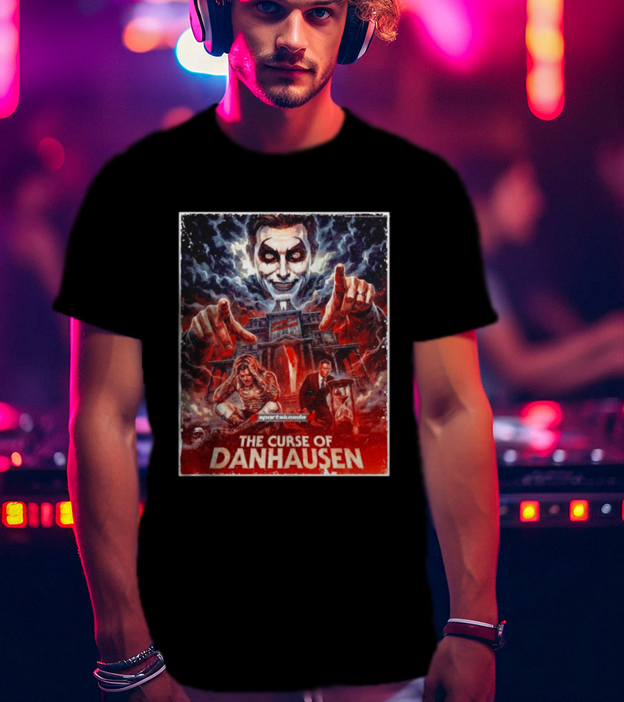 The Curse Of Danhausen Sportskeeda WWE Men For Sale Ships Free T-Shirt