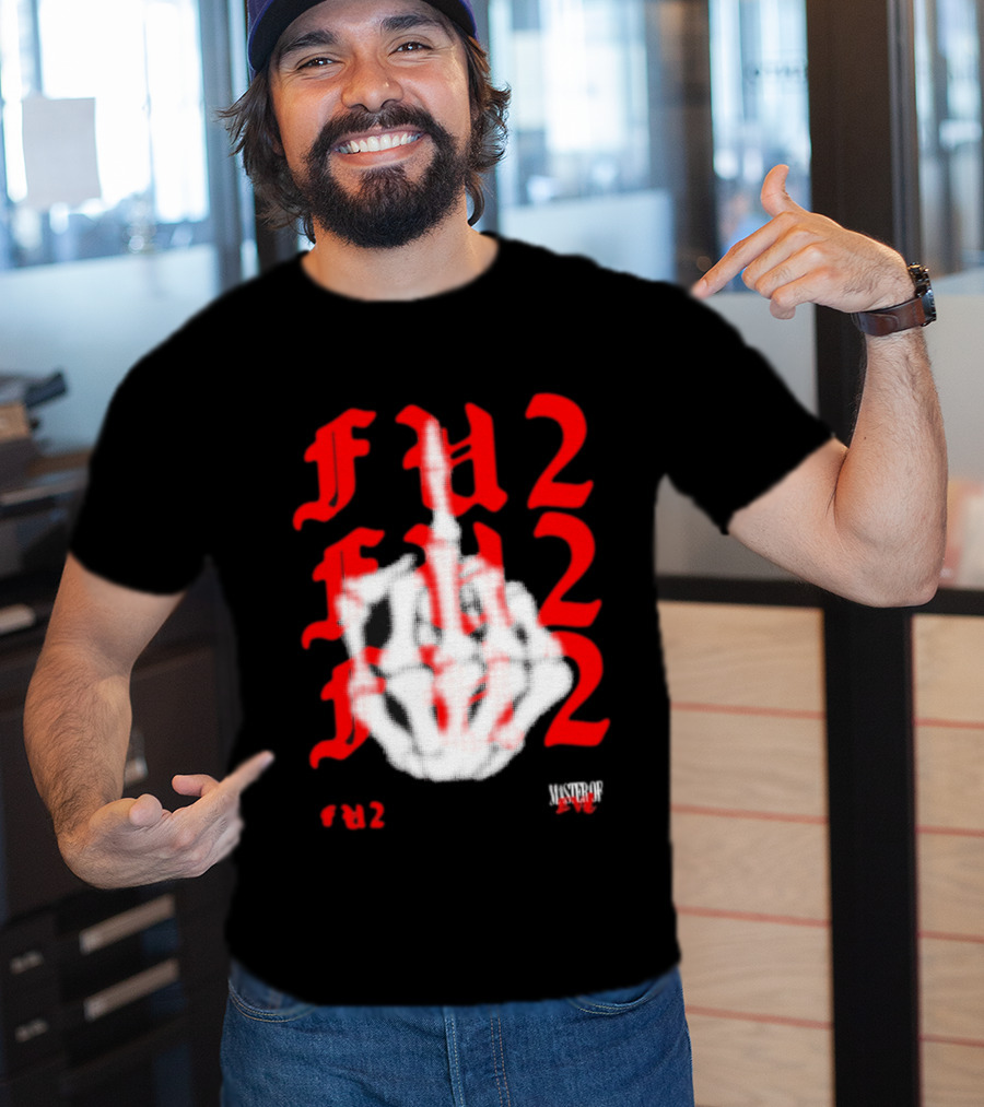 FU2 Middle Finger Three 6 Mafia Master Of Evil T-Shirt