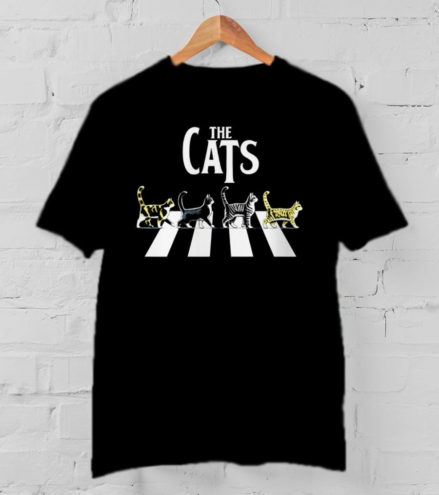 The Cats Abbey Road Parody Walking Cats T-Shirt