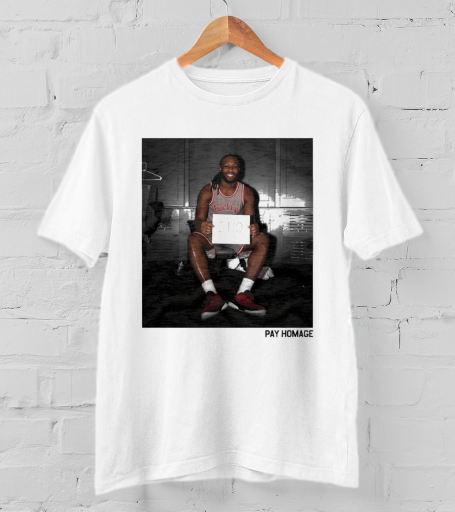 Buckeye Jersey Bruce Thornton 110 Pay Homage Locker Room T-Shirt