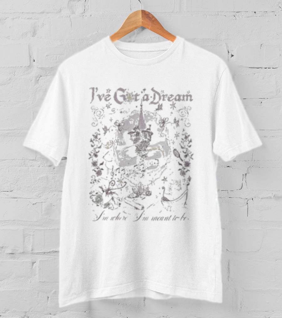 I've Got A Dream Disney Princess Inspired I'm Where I'm Meant To Be T-Shirt