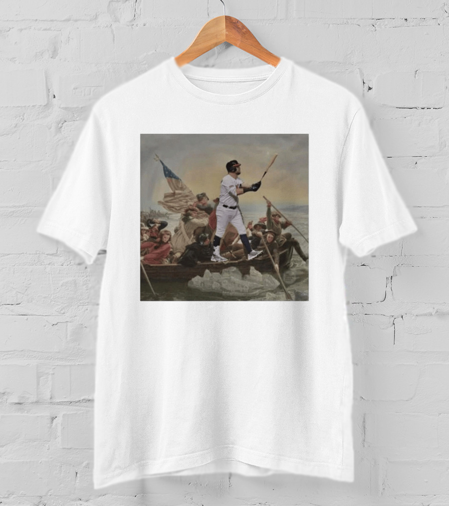 Washington Crossing The Delaware Incredible Obvious Baseball Fusion T-Shirt