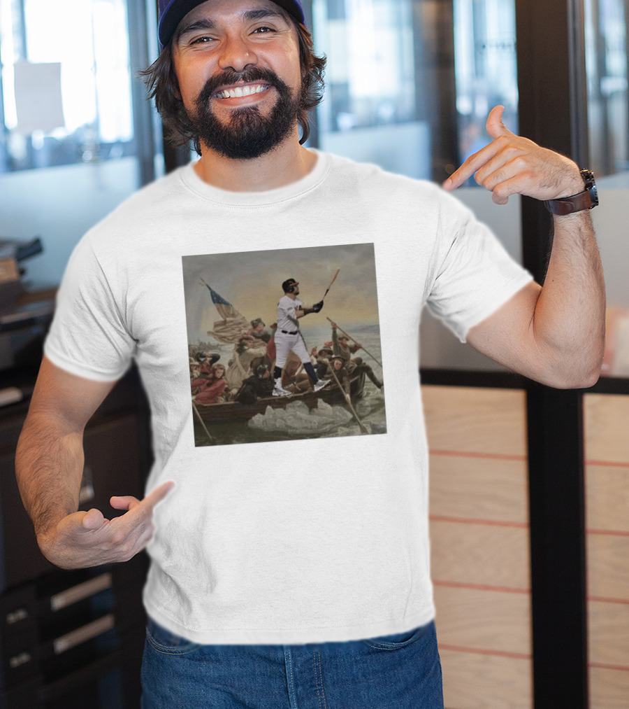 Washington Crossing The Delaware Incredible Obvious Baseball Fusion T-Shirt