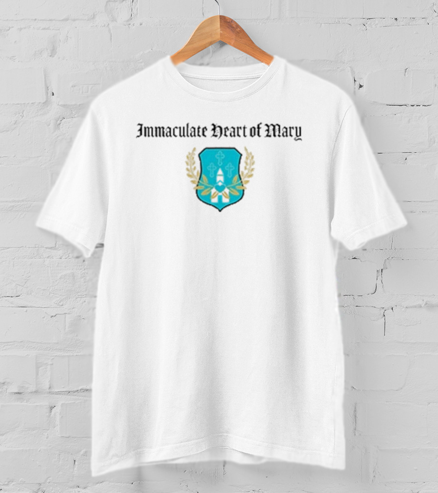Immaculate Heart Of Mary Crest Lady Bird T-Shirt