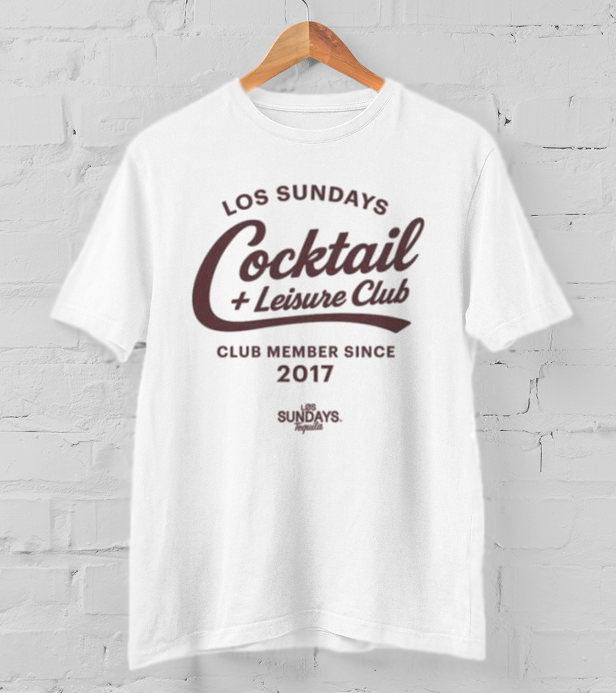Los Sundays Cocktail Leisure Club Member Since 2017 T-Shirt