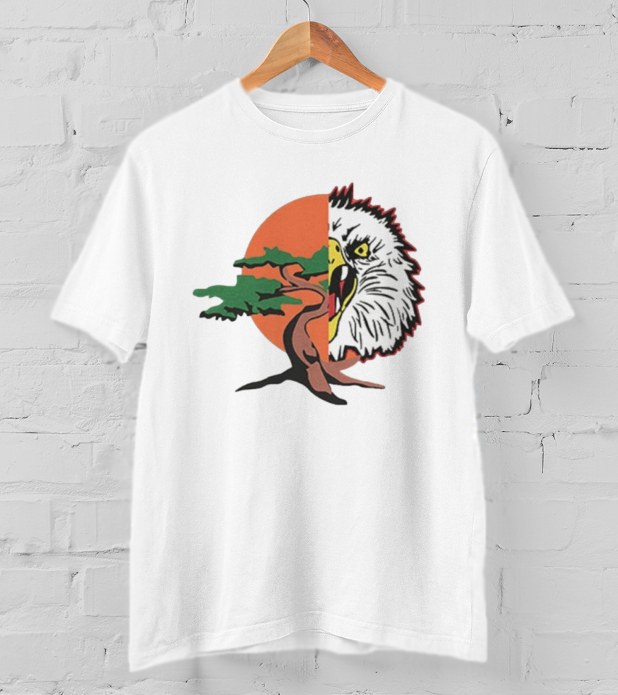 Miyagi Fang Karate Tree Eagle Sunset T-Shirt