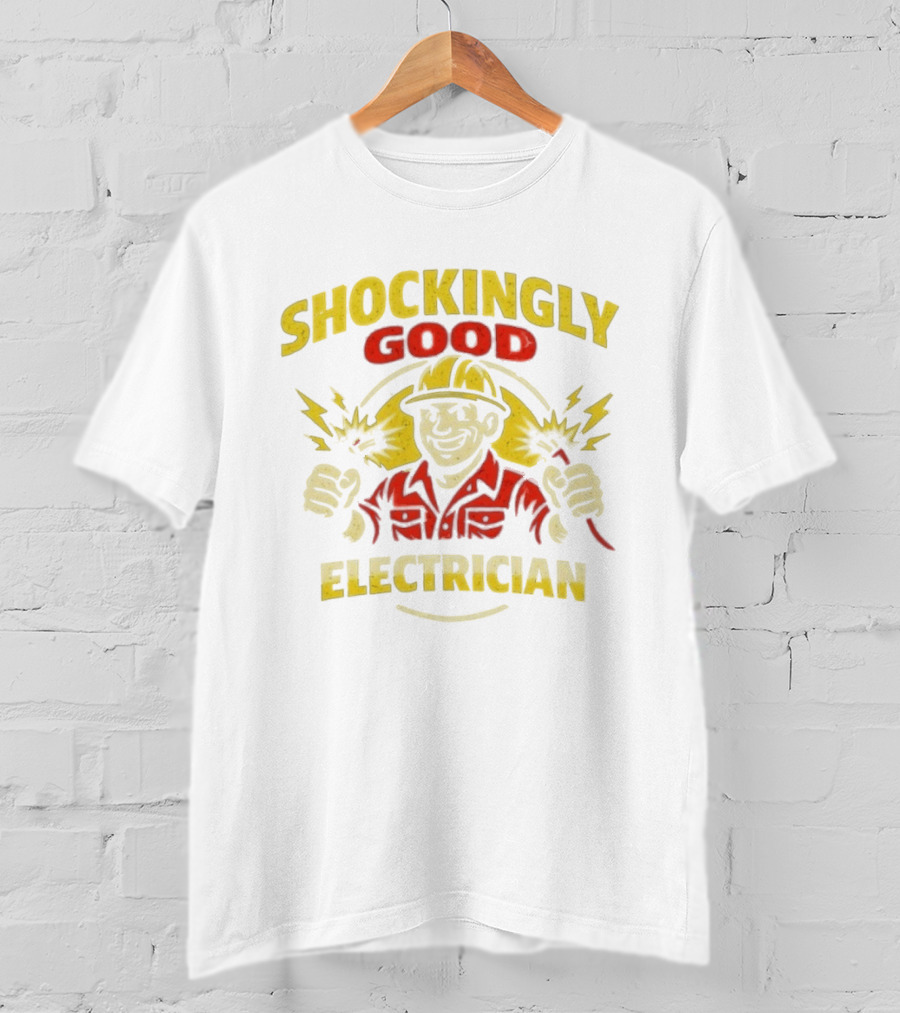 Shockingly Good Electrician Humor Funny Worker T-Shirt