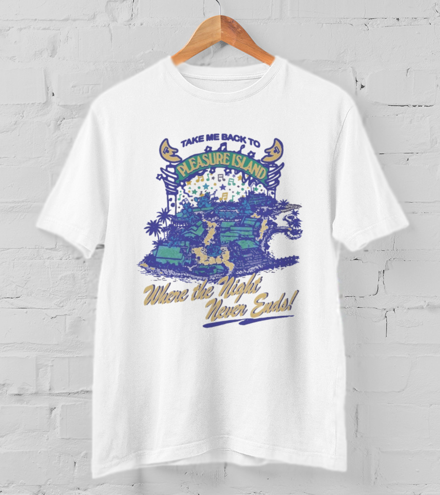Take Me Back To Pleasure Island Where The Night Never Ends Musical Adventure T-Shirt