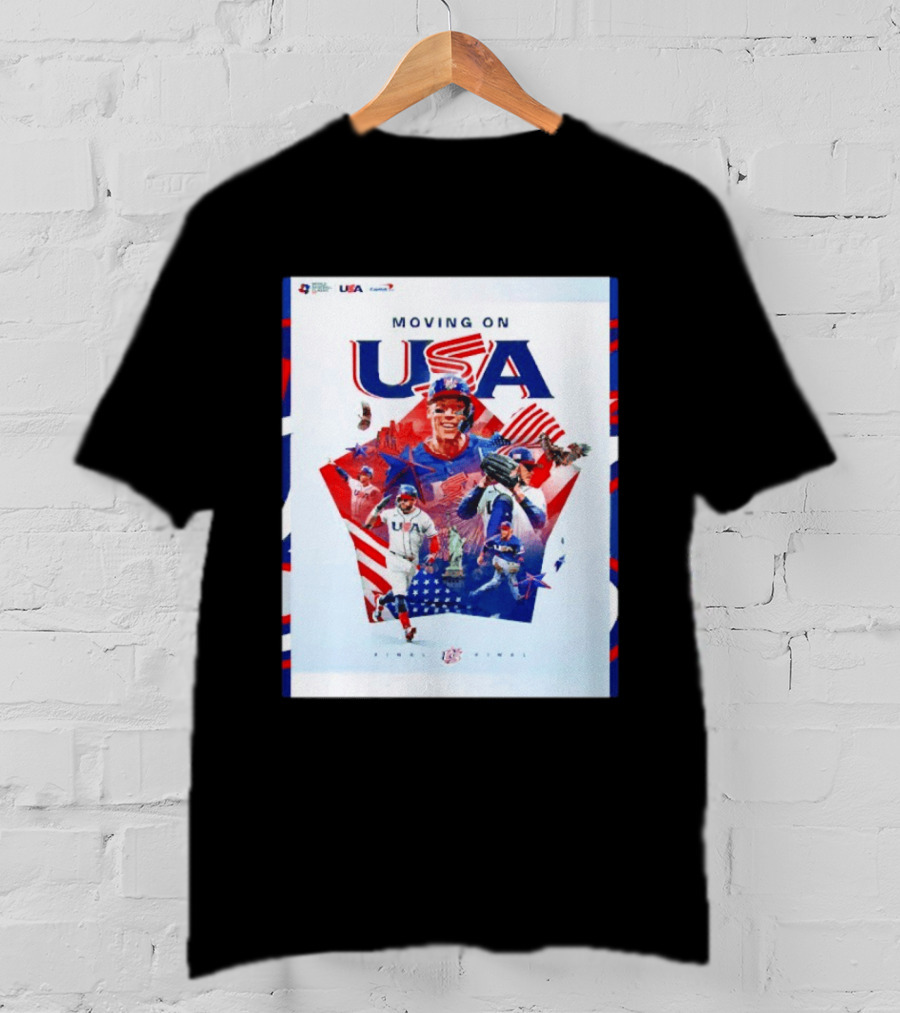Moving On USA World Baseball Classic 2026 Team USA Final Player T-Shirt