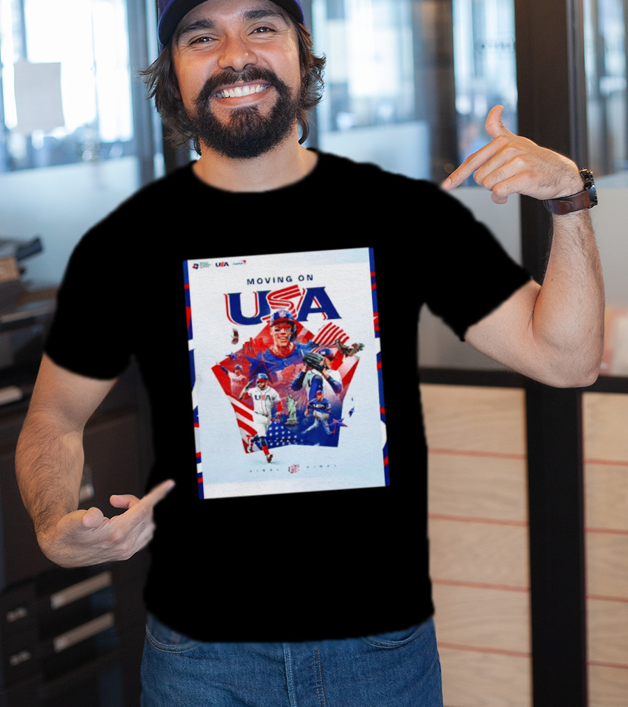Moving On USA World Baseball Classic 2026 Team USA Final Player T-Shirt