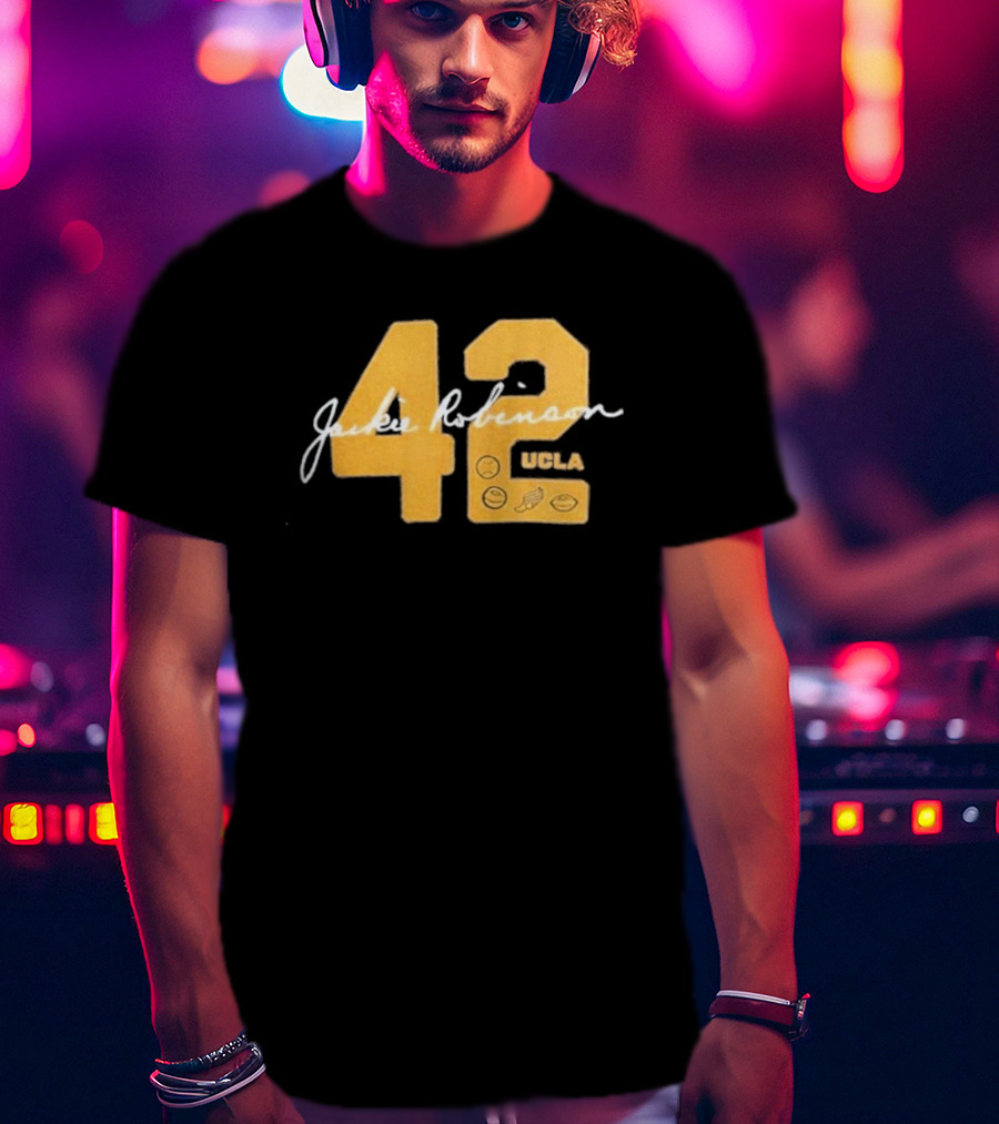 UCLA Bruins Jackie Robinson 42 Letterman Day 2026 T-Shirt