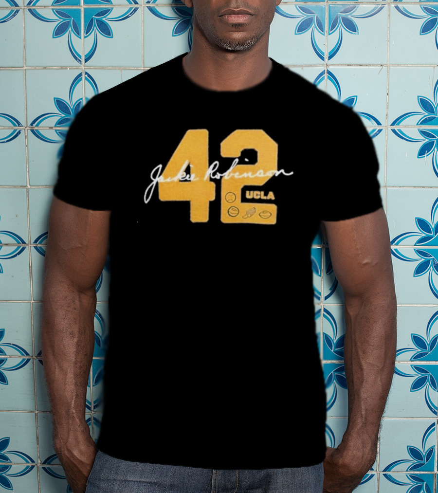 UCLA Bruins Jackie Robinson 42 Letterman Day 2026 T-Shirt