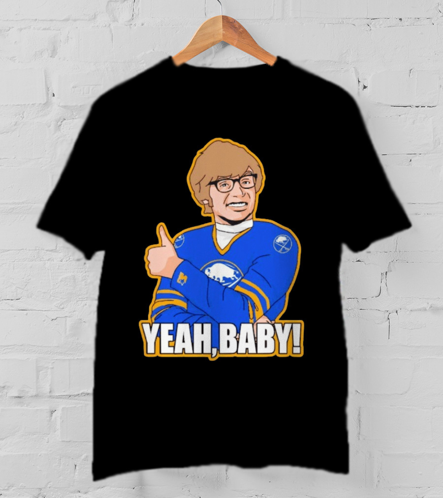 Yeah Baby Austin Powers Buffalo Sabres Hockey T-Shirt