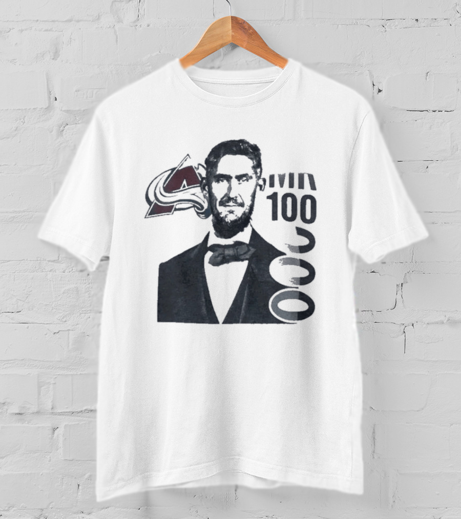 Avalanche 1000 Mr Bow Tie And Hockey Sticks T-Shirt