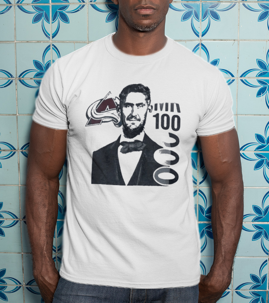 Avalanche 1000 Mr Bow Tie And Hockey Sticks T-Shirt