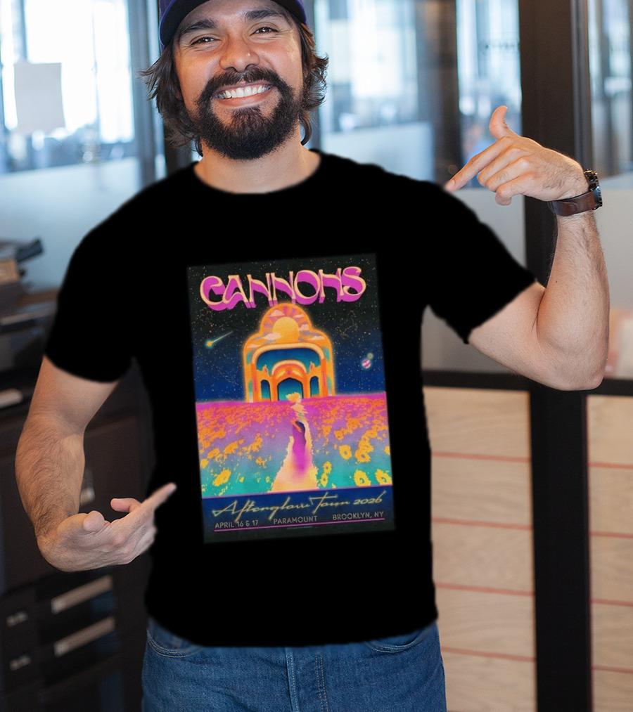 Cannons Afterglow Tour 2026 April 16 17 Paramount Brooklyn NY T-Shirt