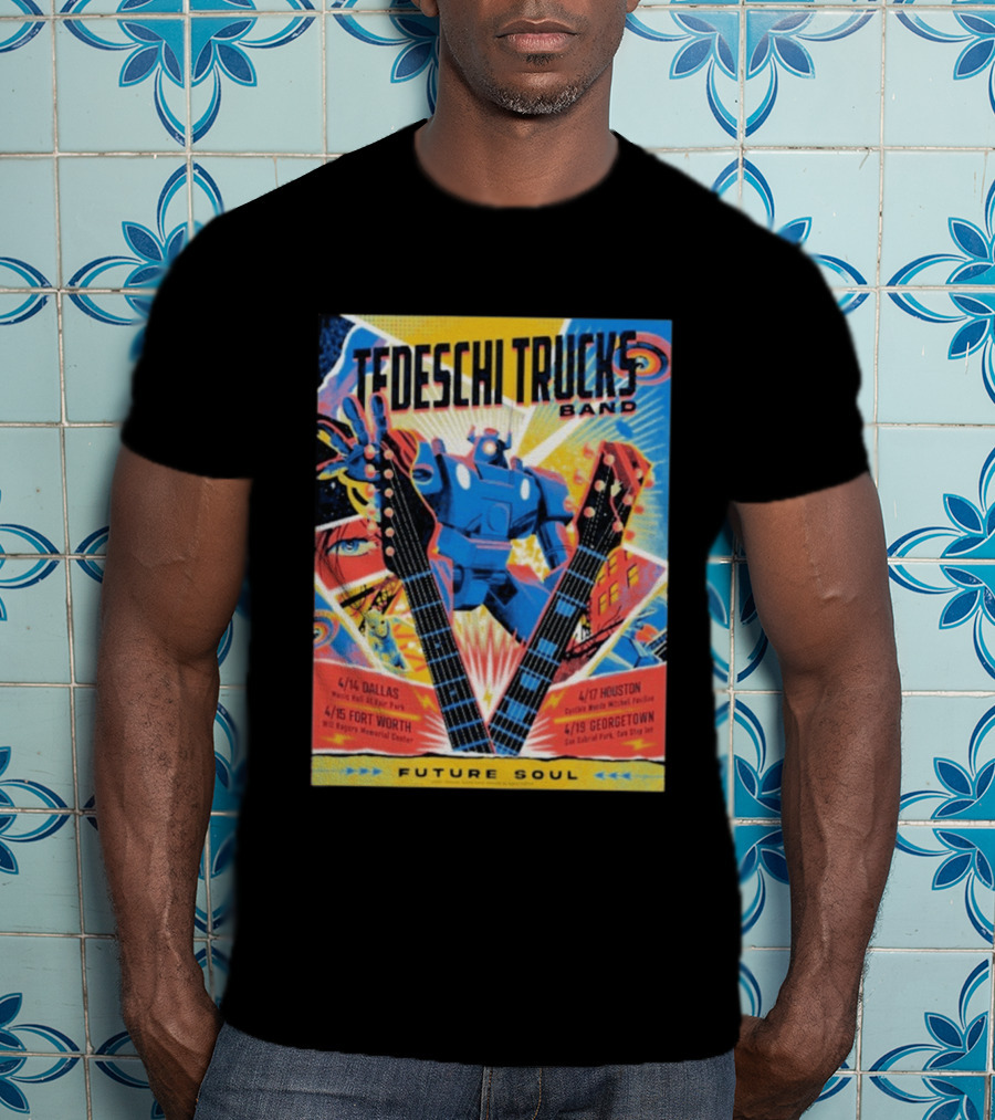 Tedeschi Trucks Band Future Soul 2026 Texas Tour April 14 19 Dallas Fort Worth Houston Georgetown T-Shirt