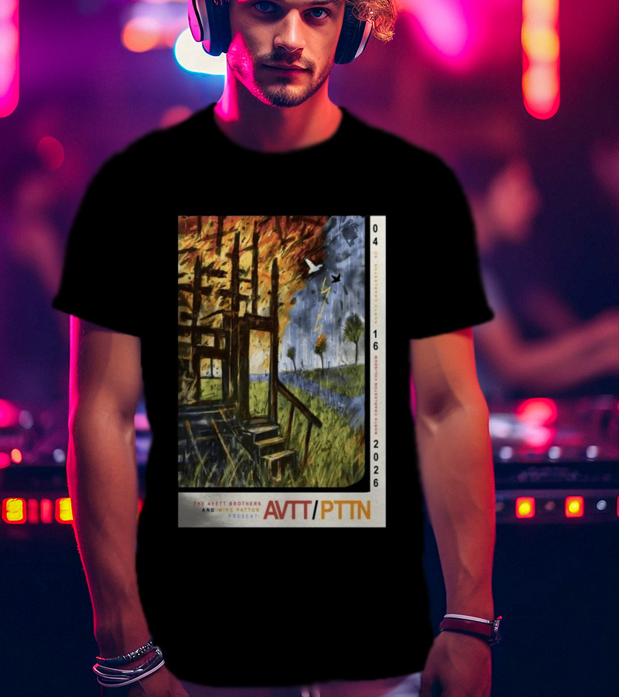 The Avett Brothers Mike Patton Presents AVTT PTTN April 16 2026 North Charleston Coliseum T-Shirt