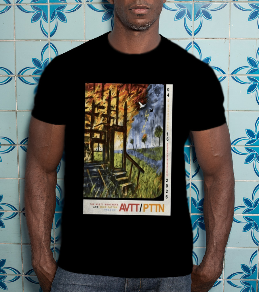 The Avett Brothers Mike Patton Presents AVTT PTTN April 16 2026 North Charleston Coliseum T-Shirt