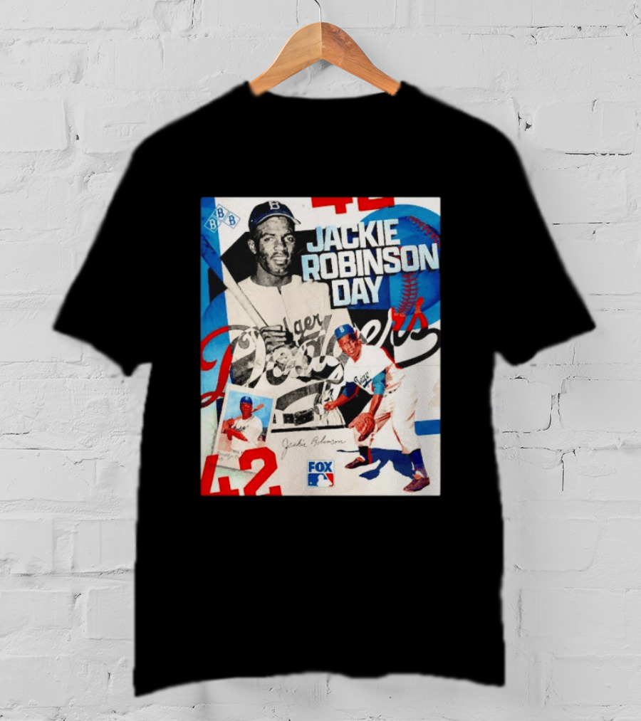 Jackie Robinson Day Brooklyn Dodgers MLB Fox 42 T-Shirt