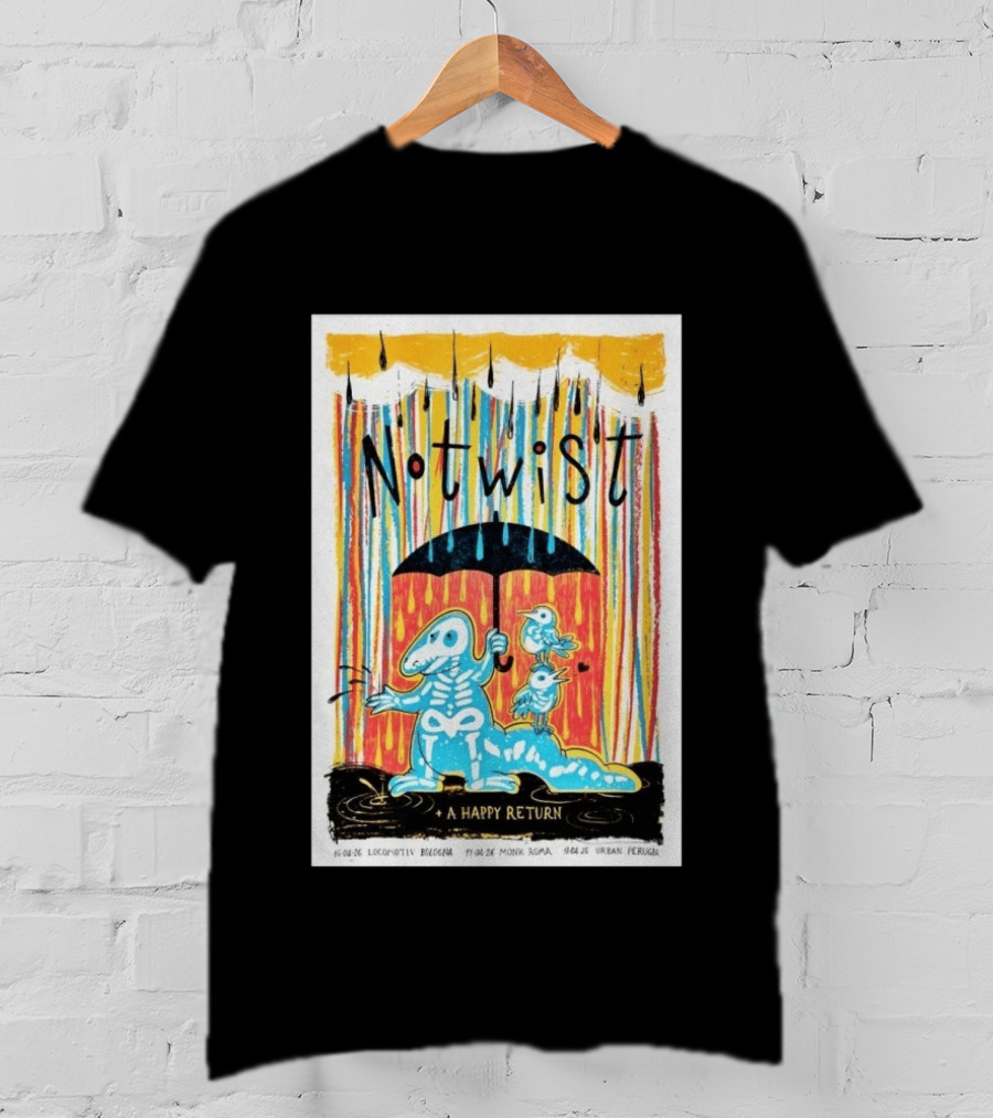 Notwist A Happy Return Tour Italy April 2026 Locomotiv Monk T-Shirt