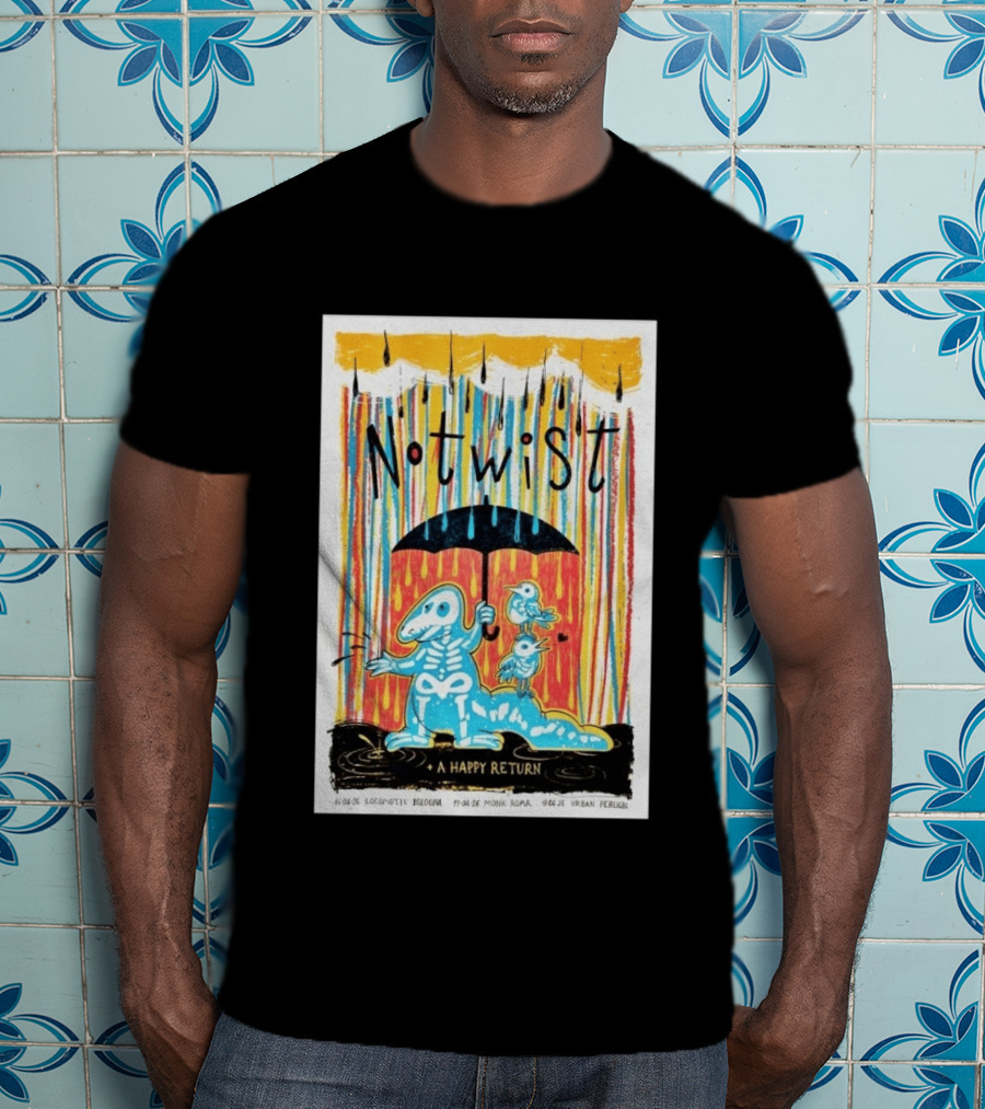 Notwist A Happy Return Tour Italy April 2026 Locomotiv Monk T-Shirt