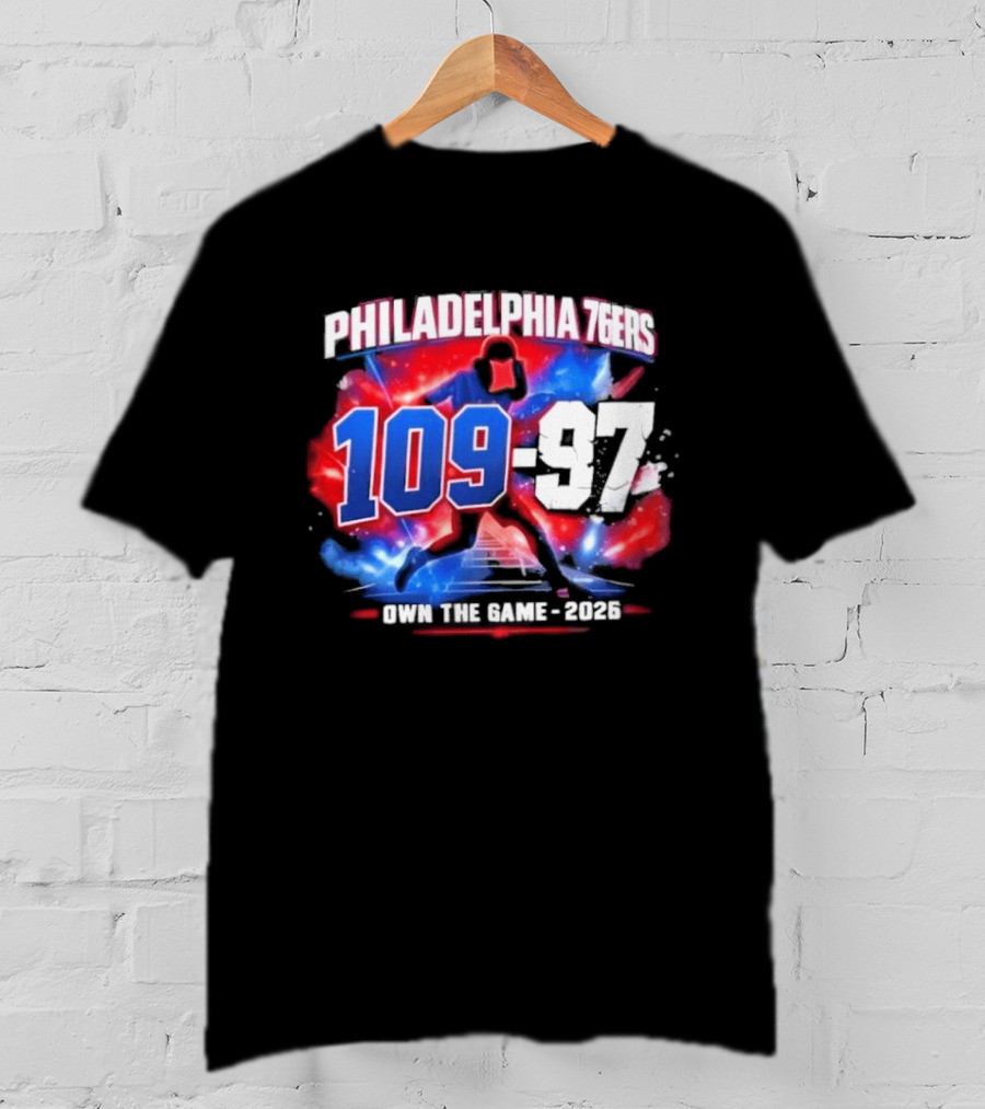 Philadelphia 76Ers 109 97 Victory Vs Orlando Magic Joel Embiid Mode 2026 T-Shirt