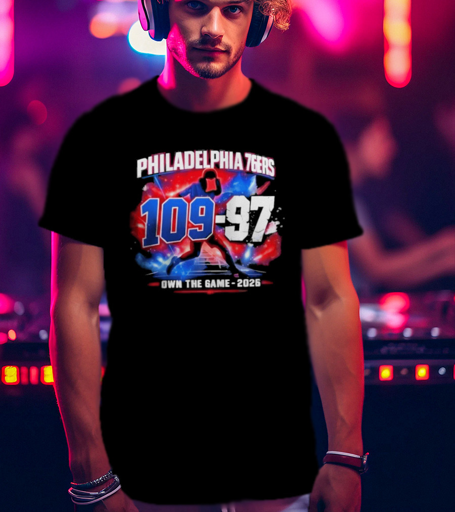 Philadelphia 76Ers 109 97 Victory Vs Orlando Magic Joel Embiid Mode 2026 T-Shirt