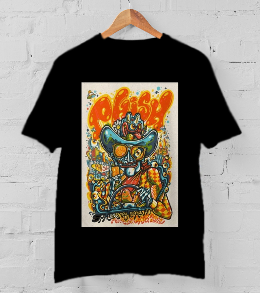 Phish Sphere Las Vegas NV April 16 18 2026 Alien Cowboy Psychedelic T-Shirt