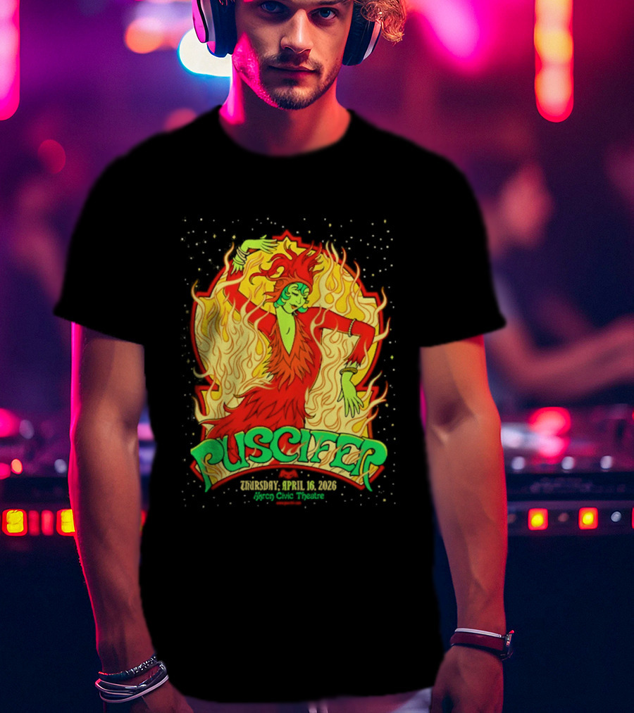 Puscifer Akron Civic Theatre April 16 2026 The Normal Isn't Tour Fiery Dancer T-Shirt