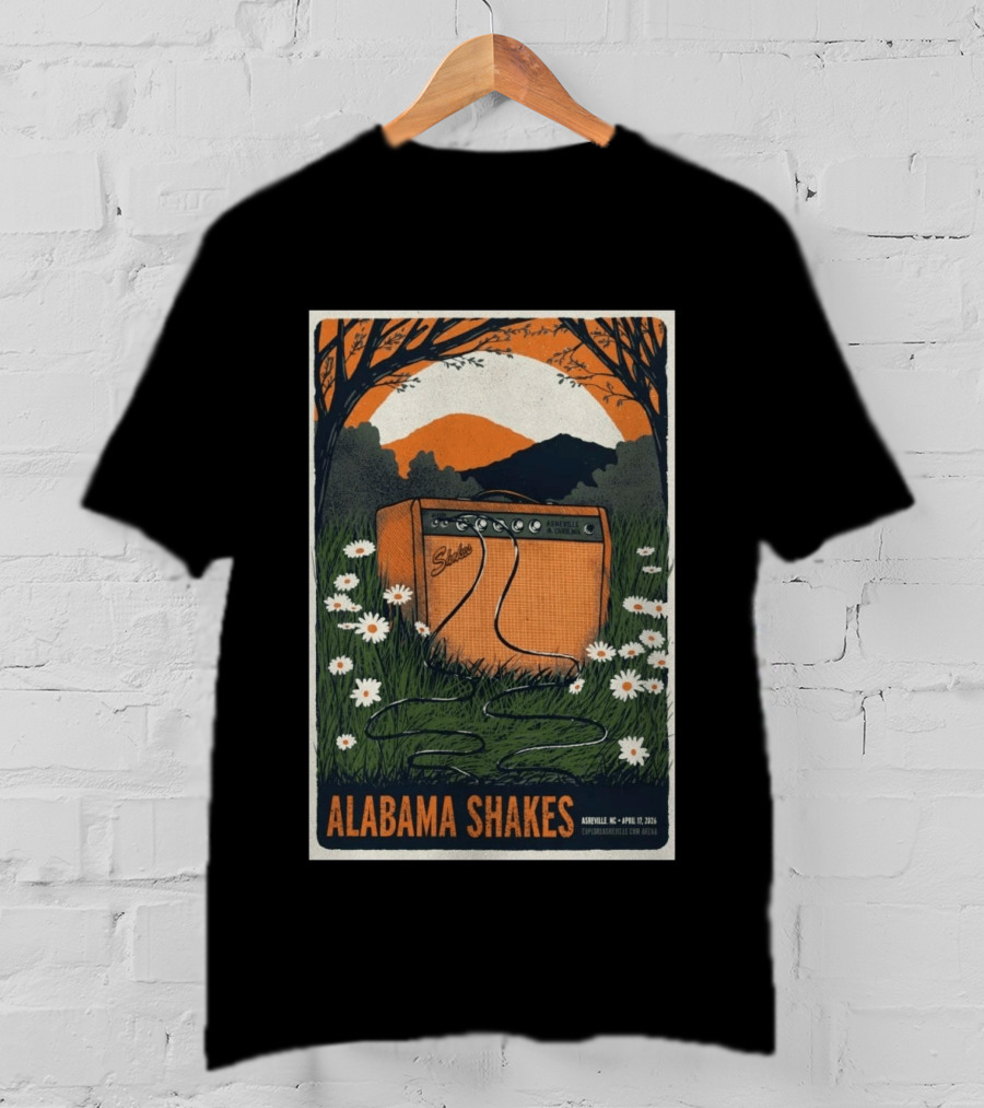 Alabama Shakes Asheville NC April 17 2026 Daisy Amp T-Shirt