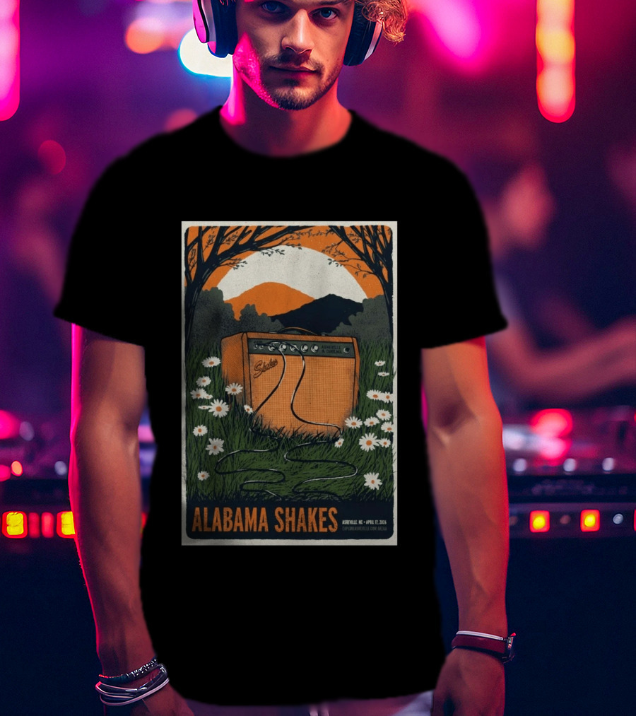 Alabama Shakes Asheville NC April 17 2026 Daisy Amp T-Shirt